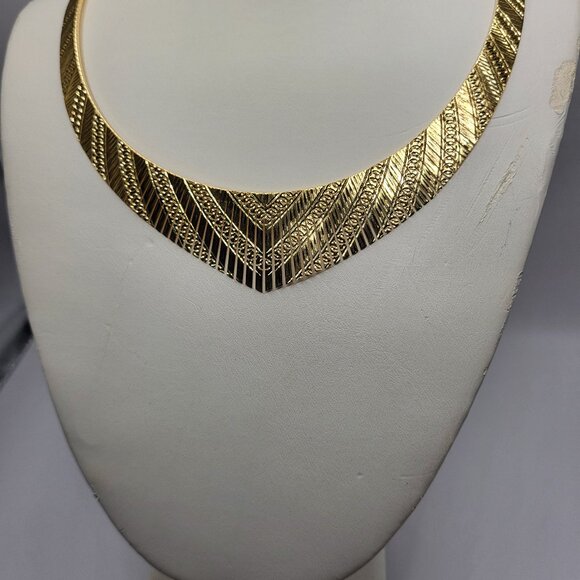 Italian made Bellezza 18k over bronze necklace. - Picture 1 of 4